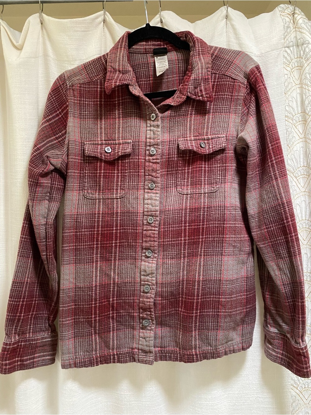 Patagonia Red Plaid Long-Sleeve Button-Down Shirt